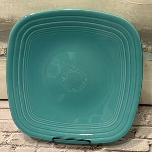 Retired Fiestaware Turquoise Square Plate